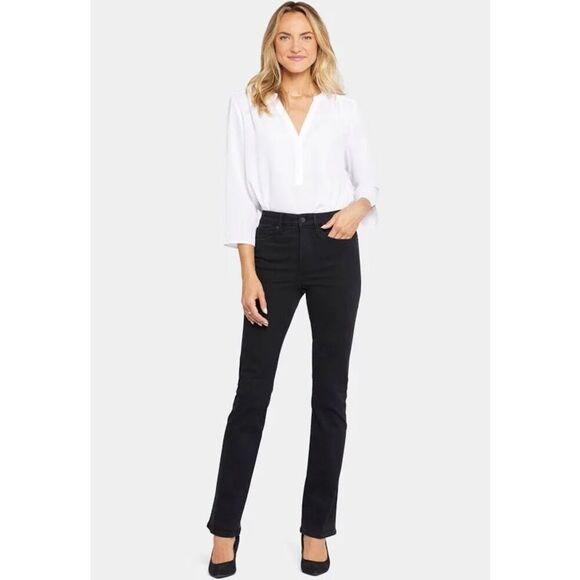 NWT NYDJ Seamless HR Slim Bootcut in Stellar Size‎ 14P Black - Picture 1 of 16